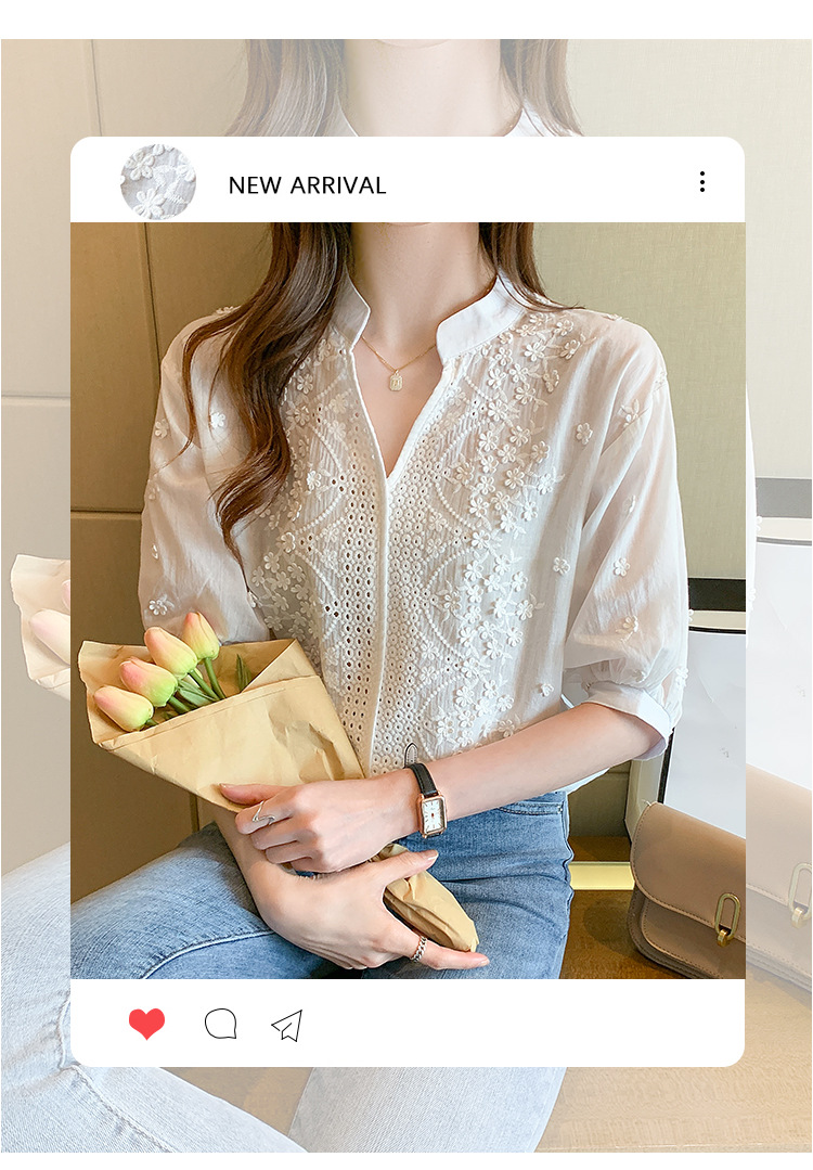 Unveiling Timeless Charm in Our Summer 2024 Collection with the Exquisite White Radiance Blouse
